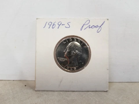 1969-S Proof Quarter Dollar Coin Cover