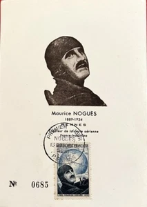 Maurice Nogues 1894-1934 Rennes FDC Postcard 1951 No 0685 Air France Orient - Picture 1 of 4