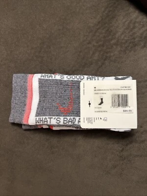 Sold Out x Off-White Nike What’s Bad Art? What’s Good Taste? Socks Medium 1 Pair - Image 1 of 4