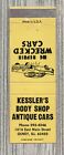 Couverture de livre d'allumettes - Kessler's Body Shop voitures anciennes Olney IL-635