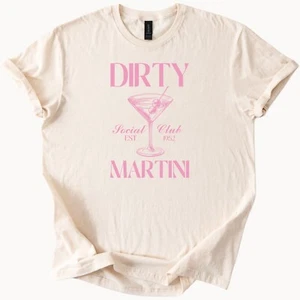 Dirty Martini Social Club 1982 Cocktail Graphic T Shirt - Bild 1 von 6