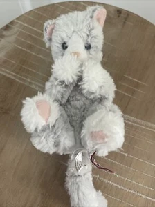 Douglas Lil' Handful Gray White Kitten Cuddle Toys Stocking Stuffer 9" - Picture 1 of 9