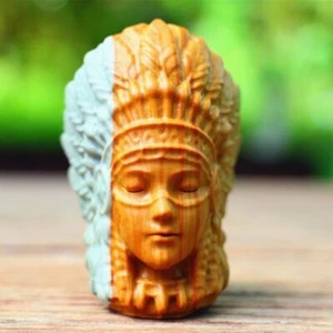 2.4'' Natural Alashan Agate Carved Skull Reiki Crystal Skull Decor Gift 1PC - Picture 1 of 10