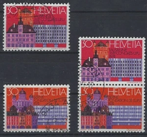 v5793 Schweiz MiNr 1027/28 + S Zd 16 o - Imagen 1 de 1
