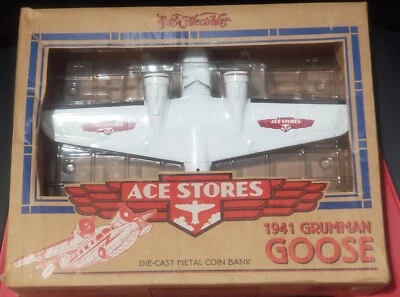 ERTL Diecast 1941 Grumman Goose Airplane Replica Bank Ace Hardware Very Nice - Image 1 of 3