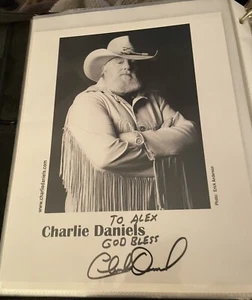 CHARLIE DANIELS Autograph Signed B/W 8x10 Photo Inscribed Rare RIP Music Legend - Picture 1 of 1