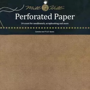 Mill Hill 9"x12" Perforated Paper 14 Count 2pcs - Picture 1 of 4