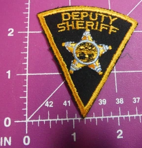 Vintage Deputy Sheriff mini chevron patch - Imagen 1 de 2