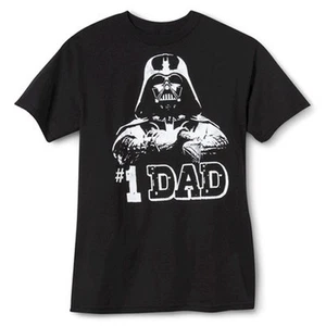 STAR WARS Darth Vader FATHERS DAY TEE Number One Dad T-SHIRT Dark Side #1 Daddy - Picture 1 of 1