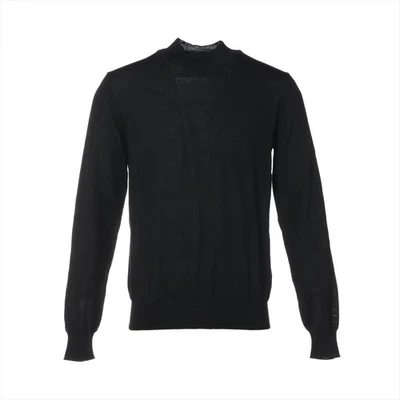 Prada 23 years Wool Knit 48 Men's Black  DNA796 - Image 1 of 4