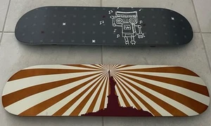 Pottery Barn Teen Skateboard Wall Art 2 Piece Set, Shelf Skater Decks 8x31 - Picture 1 of 2
