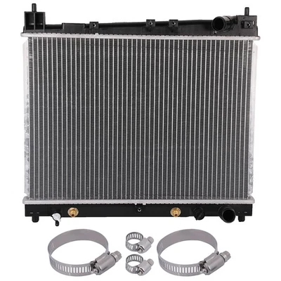 Radiador 2305 para 2004-2006 Scion xA con kit universal de abrazaderas de manguera de aceite Foto 1 de 4