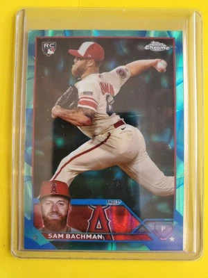 2023 Topps Chrome Update Aqua Blue Lava Lamp REF #USC165 Sam Bachman RC 167/175 - Image 1 of 2