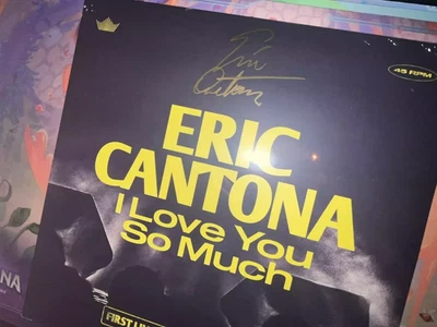 Eric Cantona: I Love You So Much Gold Signature Signed Vinyl 12" EP - Sealed x1 - Image 1 of 4