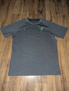 NIKE Heather Charcoal Liverpool Travel Raglan T-Shirt Jersey (DV5106-071) - Picture 1 of 8
