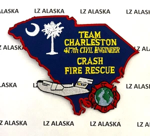 PARCHE DE RESCATE DE INCENDIOS DE CHOQUE DEL EQUIPO DE LA FUERZA AÉREA DE EE. UU. 417º CES (FD8) NC - Imagen 1 de 3