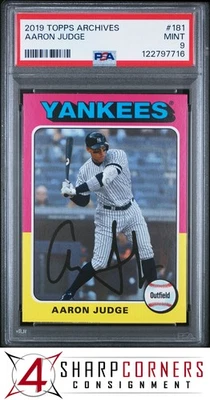 2019 TOPPS ARCHIVES #181 AARON JUDGE YANKEES PSA 9 - Image 1 of 3