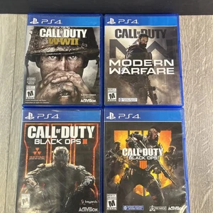 Call of Duty PS4 - 4 Game Lot Bundle No Manuals - Picture 1 of 10