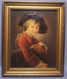 Young Scholar von Drouats Impasto Serie Canvasart limitierte Kopie 26x31 gerahmt - Bild 1 von 24