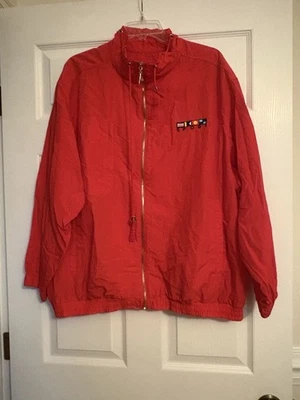 Женская винтажная легкая спортивная куртка Catalina на молнии спереди красная размер 2XL - Изображение 1 из 4