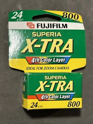 Fujifilm Superia X-Tra 800 Speed 35mm Film 24 Exposures NEW Expired - Image 1 of 3