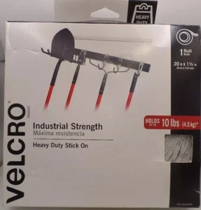 VELCRO VEL-30119-USA 20 FT. X 1-1/2 IN. INDUSTRIAL STRENGTH TAPE IN WHITE - Picture 1 of 3