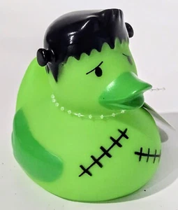 FRANKENSTEIN RUBBER DUCK, GREEN, BY CREATOLOGY 3.25" NEW, GREAT FOR JEEP GIVING - Picture 1 of 5