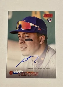 Topps Stadium Club Mark Vientos 2023 lámina roja novato automático/50 radiocontrol New York METS - Imagen 1 de 3