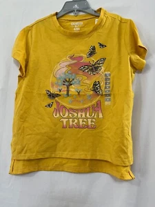 NWT Oshkosh Butterfly Joshua Tree Shirt Top Girls Short Sleeve Yellow many sizes - Picture 1 of 4