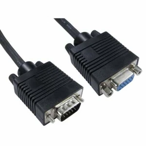 SVGA/VGA Extension Cable Triple Shielded 15pin Male to Female Monitor Lead PC - Picture 1 of 10