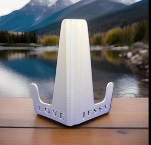 iPad Tablet iPhone Desk Stand Holder Mobile Phone Folding Portable Personalised - Picture 1 of 13