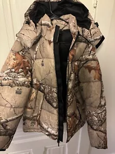 Mens Medium Realtree EDGE® Hooded Puffer - Desert Camo - Picture 1 of 5