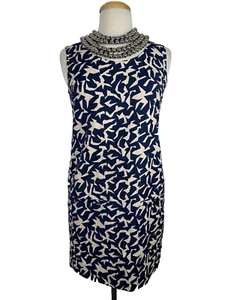NWT Diane Von Furstenberg Noralie Silver Balls Neckline Shift Dress Size 4 - Picture 1 of 12