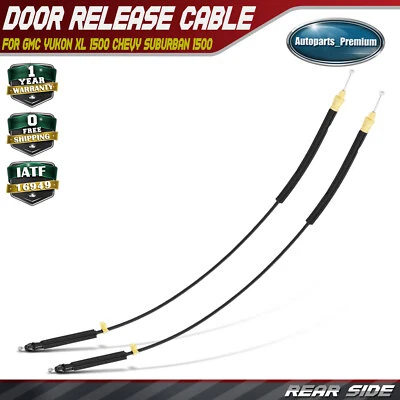 2Pcs Rear Door Latch Release Cable for GMC Yukon XL 1500 Chevy Avalanche 27.11" - Image 1 of 4