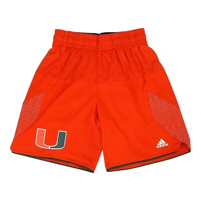 Miami Hurricanes NCAA Adidas Men's Primary Logo Orange Iced Out Shorts - Image 1 of 3