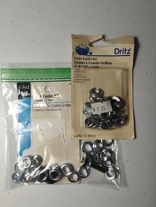 Kit de ojales grandes Dritz 6 mm 1/4" color plata 23 ojales total 659-65 - Imagen 1 de 2