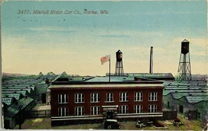 Postal de Mitchell Motor Car Co Factory Water Tower Racine Wisconsin c1910 - Imagen 1 de 3