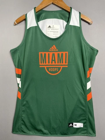 Adidas Sample Miami Hurricanes Basketball Practice Jersey Sz M Reversible NCAA Cover