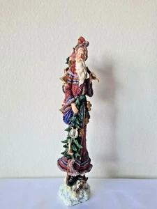 Lenox THE MINSTREL SANTA Pencil Santa Christmas Figurine Sculpture 1999 with Box - Picture 1 of 12