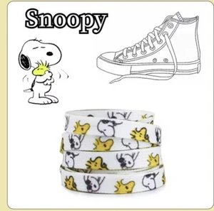 1 x Pair SNOOPY Shoe Laces 160cm SNOOPY & WOODSTOCK SHOE LACES - Picture 1 of 2