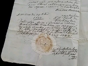 1744 Poland King Augustus III Ecclesiastical Manuscript Catholic Church Document - Picture 1 of 24