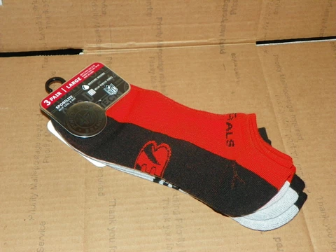 CINCINNATI BENGALS NFL 3 Pack No Show SOCKS '47 Forty Seven Brand Sportlite New Cover