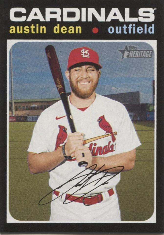 Austin Dean 2020 Topps Heritage High Number Card #579 - ST. LOUIS CARDINALS -  - Image 1 of 1