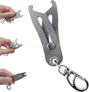 Portable Precise Thread Size Checker Keychain,Bolt Size Finder Verification Tool - Picture 1 of 15