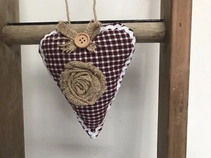 Hand Made Primitive Style Heart Door Window Hangers Ornament. - Picture 1 of 7