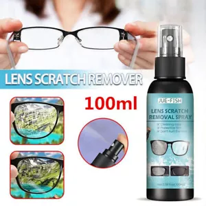 100ml Lens Scratch Removal Spray Eyeglass Windshield Glass Repair Liquid ClearAL - Picture 1 of 12