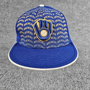 Milwaukee Brewers Blue New Era 59Fifty Cooperstown Collection Fit 6 7/8 Wool Hat - Picture 1 of 13