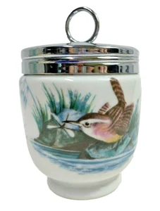 VTG Royal Worcester Egg Coddler Birds Wren & Finch Made in England 4" - Picture 1 of 7