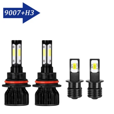 For Mercedes-Benz 300E 1990-1993 Combo 4x White LED Headlight Fog Light Bulbs - Image 1 of 4