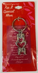 Schlüsselanhänger & Taschenkarte Metall "Für eine besondere Mutter" süß besonderes Muttertagsgeschenk - Bild 1 von 10